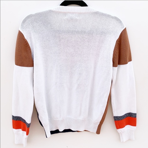 Roolee Kamara Color Block Sweater Knit Crew Neck - Picture 5 of 6